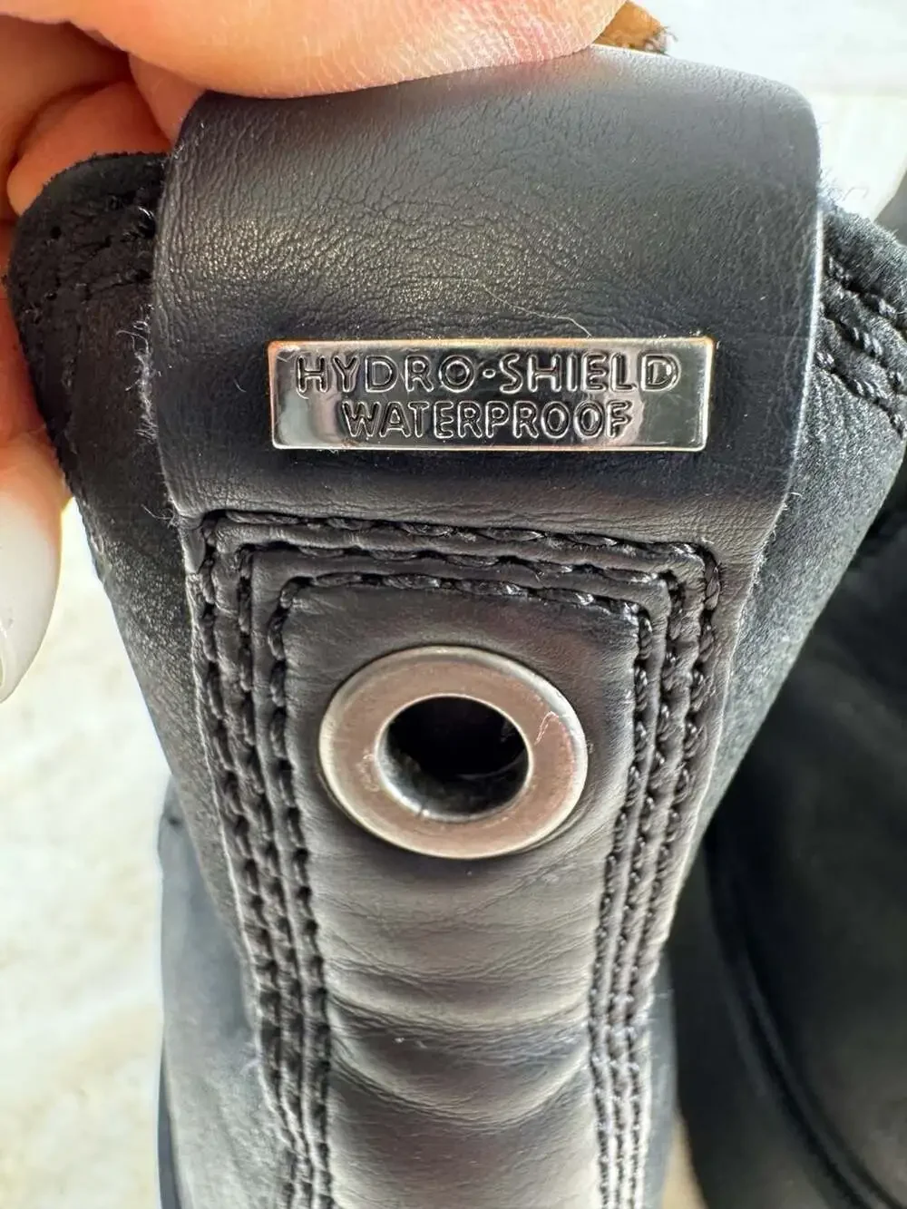 Rockport Cobb Hill Winter Chelsea Waterproof Black Leather Boots Women’s 9